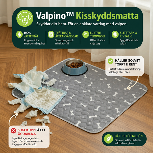 Valpino™ Tvättbar Kisskyddsmatta